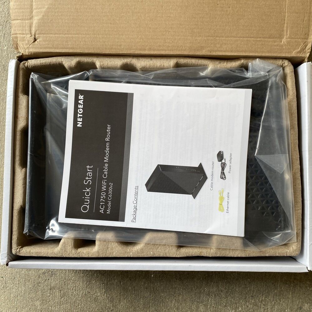 NETGEAR AC1750 WiFi Cable Modem Router C6300 | DOCSIS 3.0 Xfinity Spectrum Cox - Picture 4 of 5